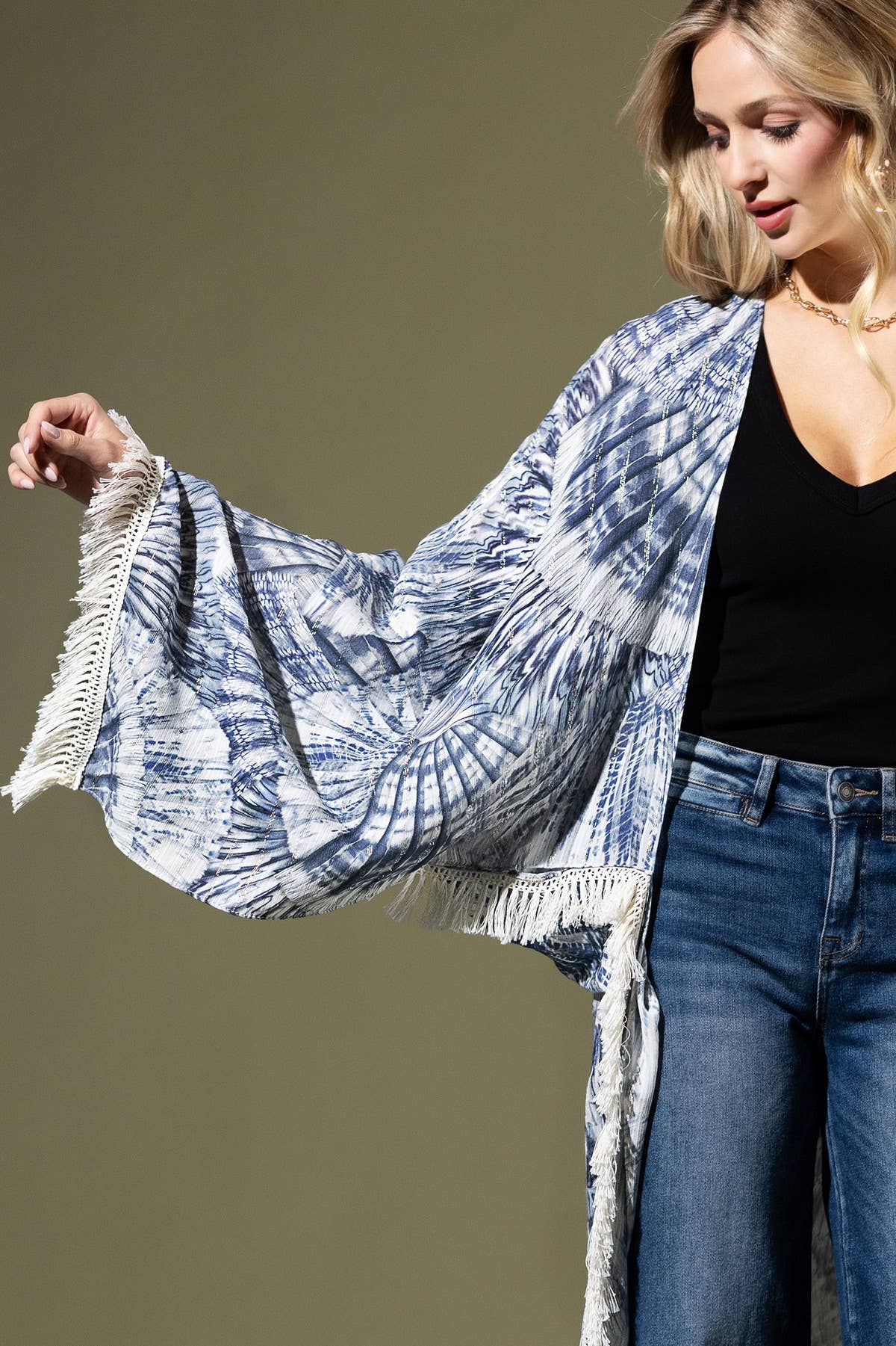 Indigo Hand Kimono