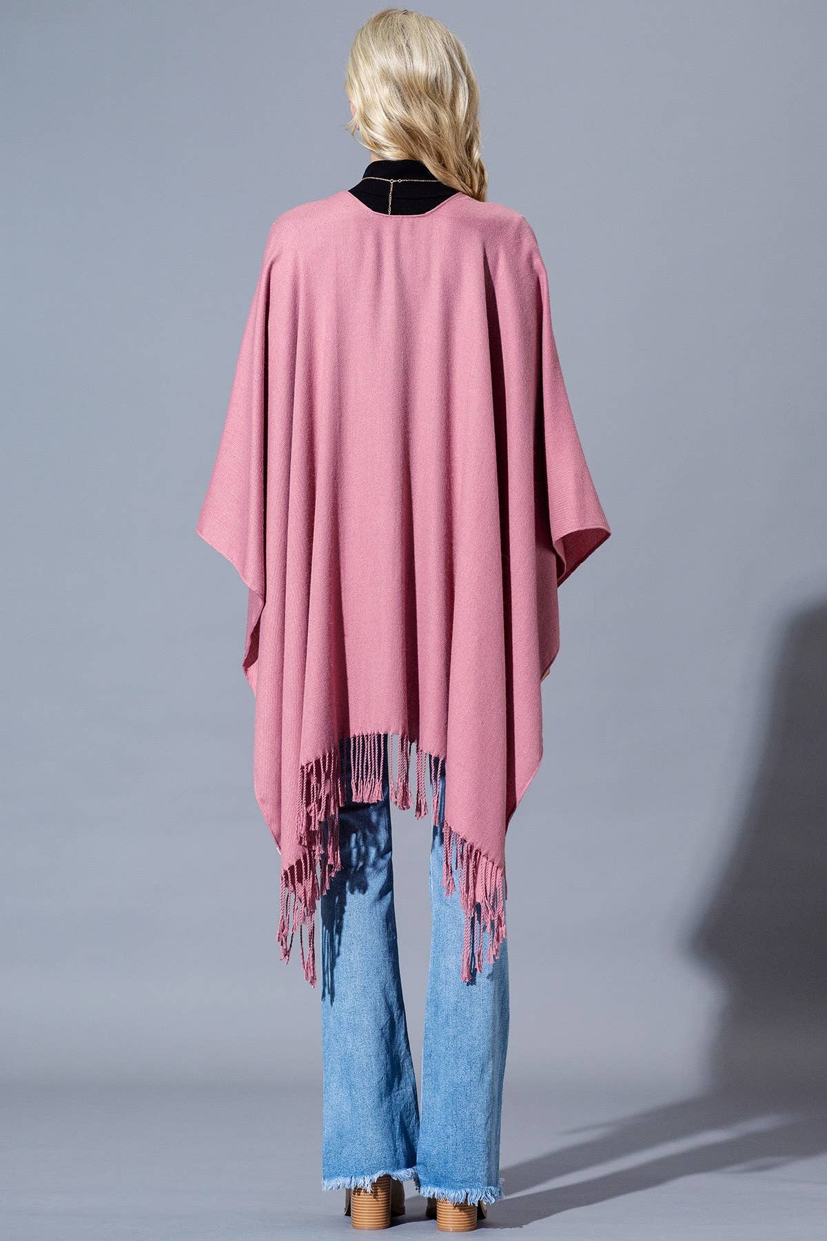 Yarn-dyed Fringe Ruana