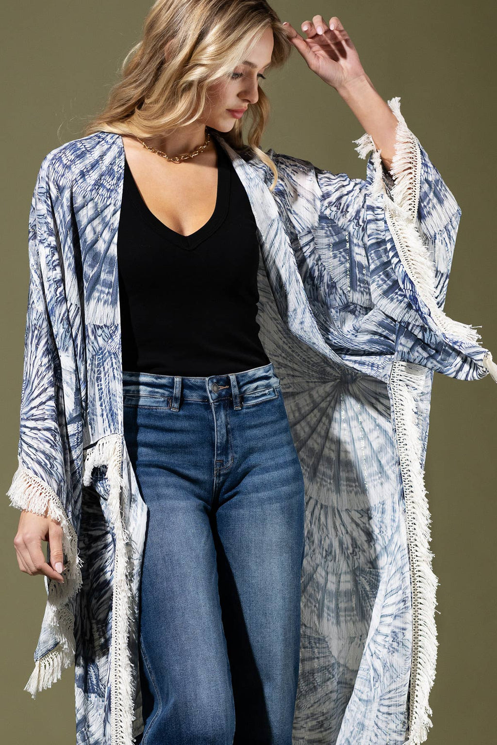 Indigo Hand Kimono