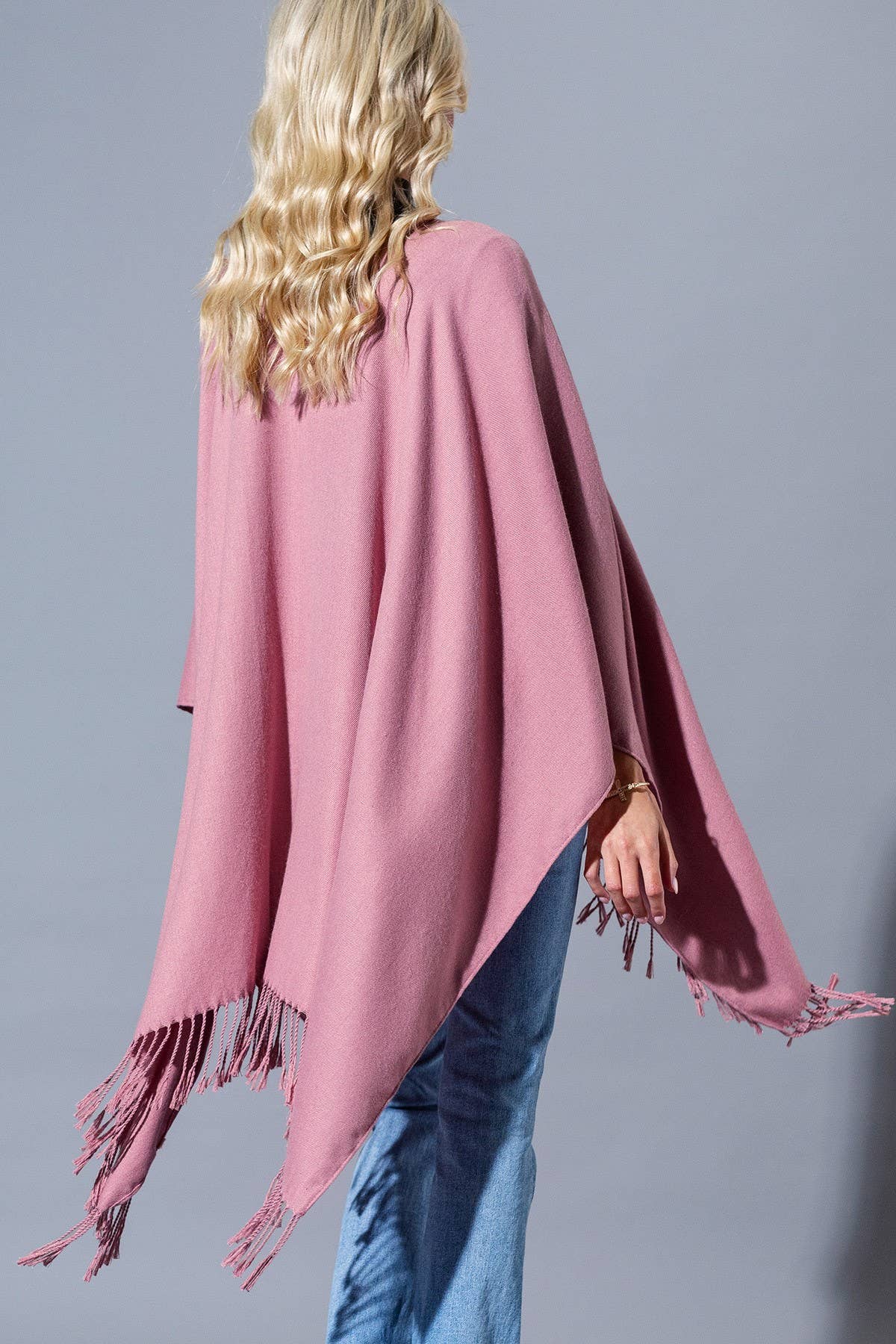 Yarn-dyed Fringe Ruana