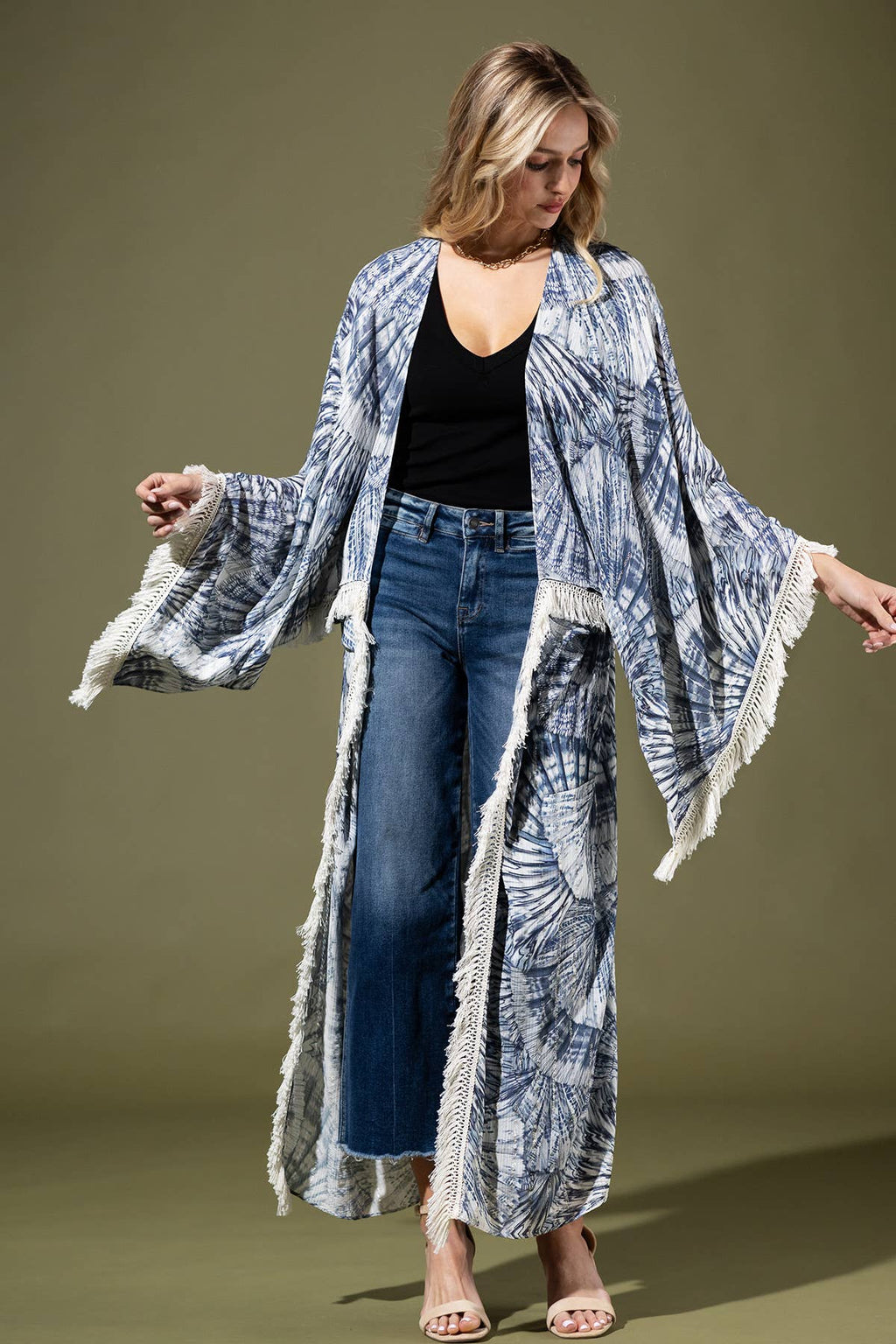 Indigo Hand Kimono